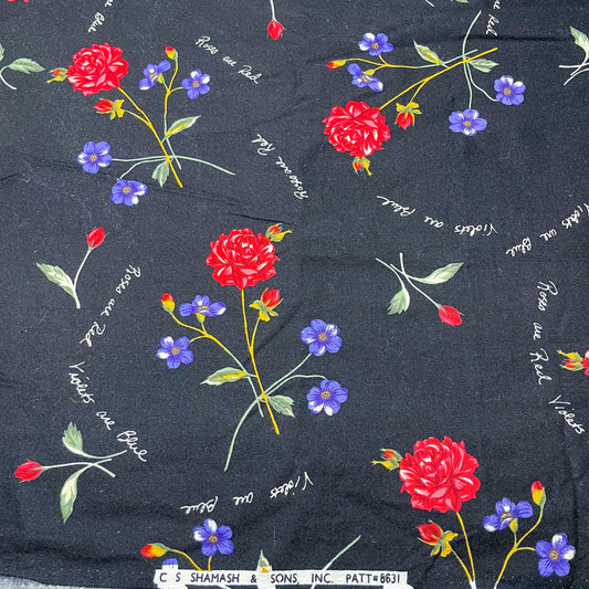 1 1/3 Yds Roses are Red