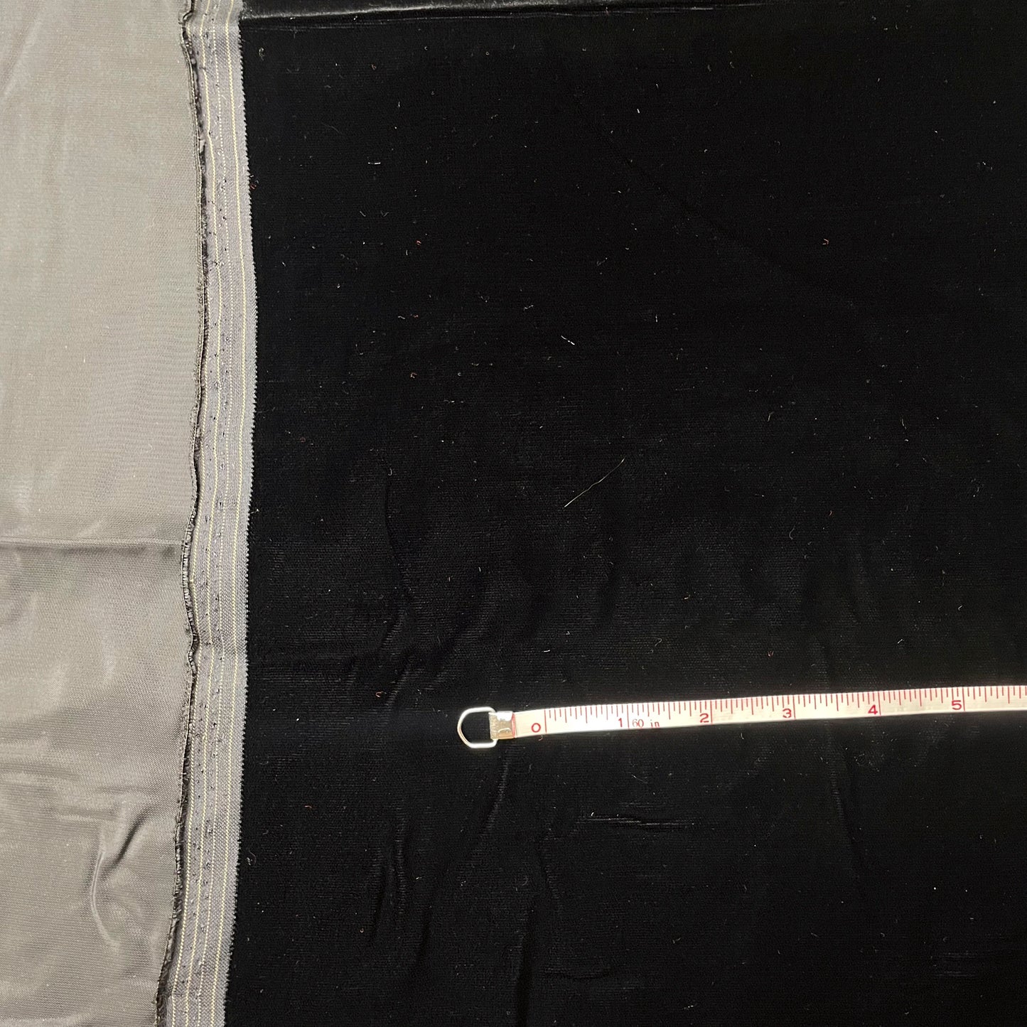 7/8 Yd Black Velvet