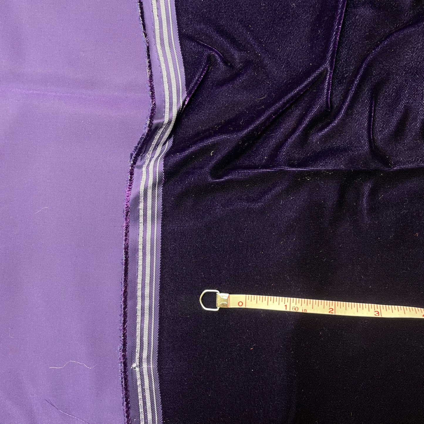 1/2 Yd Purple Velvet