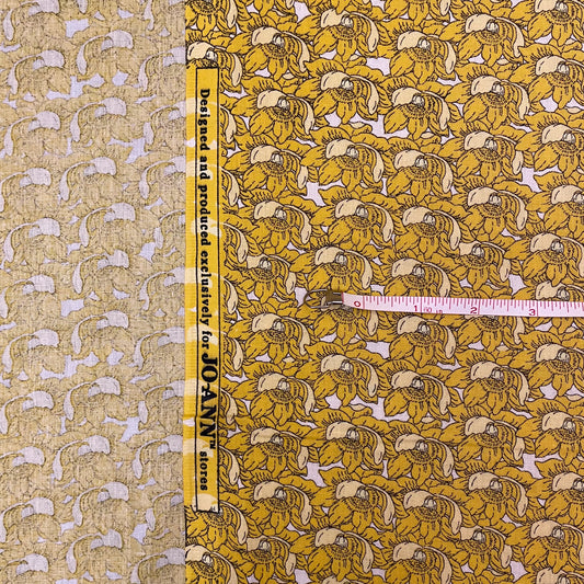 3 3/4 Yds Yellow Daffodil, Joann Fabrics