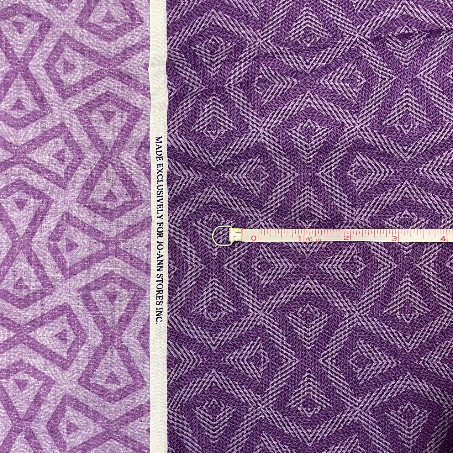 4 1/3 Purple Geometric. Joann Fabrics