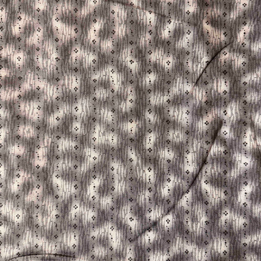 5 2/3 Yds x 44" Black Grey Mottled Geometric Cotton Fabric