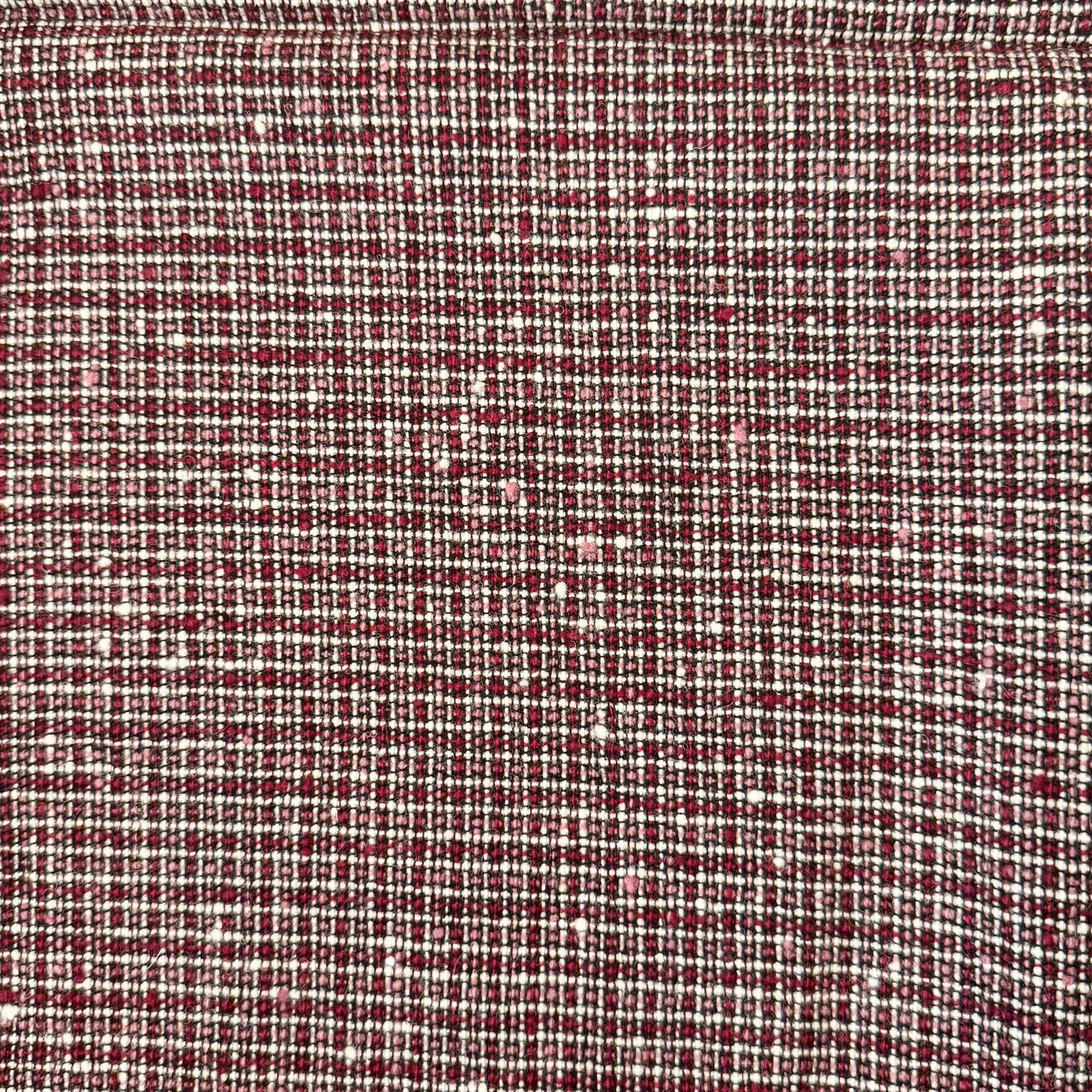 1 Yd x 60" Red Mauve Woven Natural (Wool?) Fabric