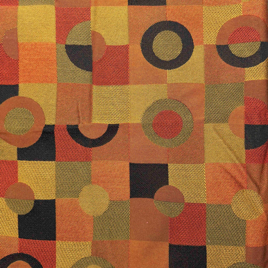 1 Yd x 60" Circle Square Upholstery Weight Cotton (Blend?) Fabric