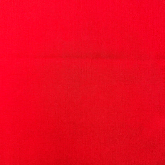 1 1/2 Yds x 45" Orange Red Polyester (blend?) Fabric