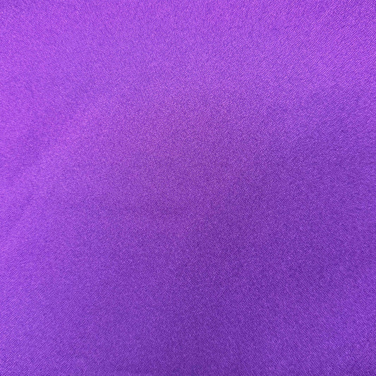 1 3/4 Yds x 45" Eggplant Purple Polyester Crepe Fabric
