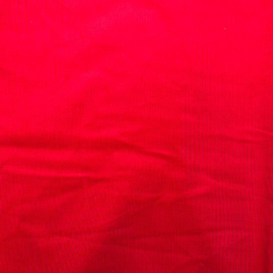 2 Yds x 64" Red Micro Corduroy Cotton Fabric