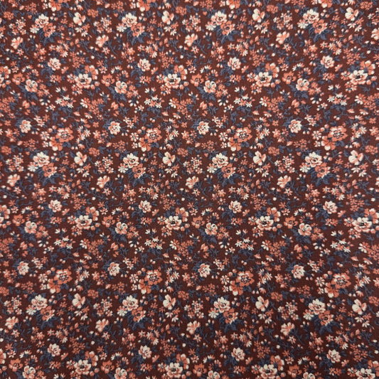 5 3/8 Yds x 44" Warm Floral Hometown Americana by Connecting Threads Cotton Fabric