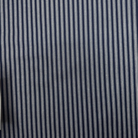 6 1/2 Yds x 44" Ticking Stripe Navy Hometown Americana by Connecting Threads Cotton Fabric