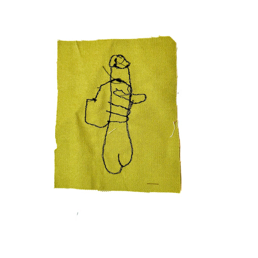 Stroke Sew-On Patch, 4.5" x 6", Cotton, Corduroy Fabric