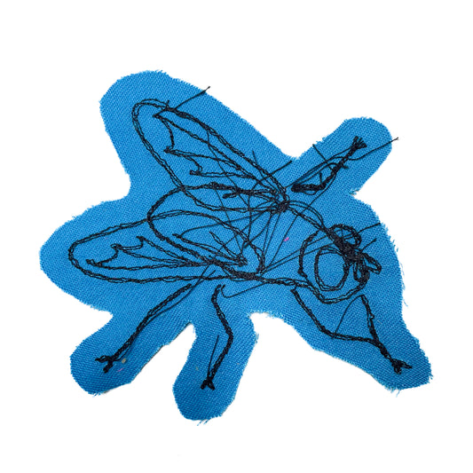 Fly Sew-On Patch, 4" x 5"