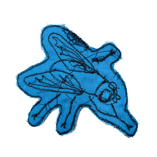 Fly Sew-On Patch, 4" x 5"