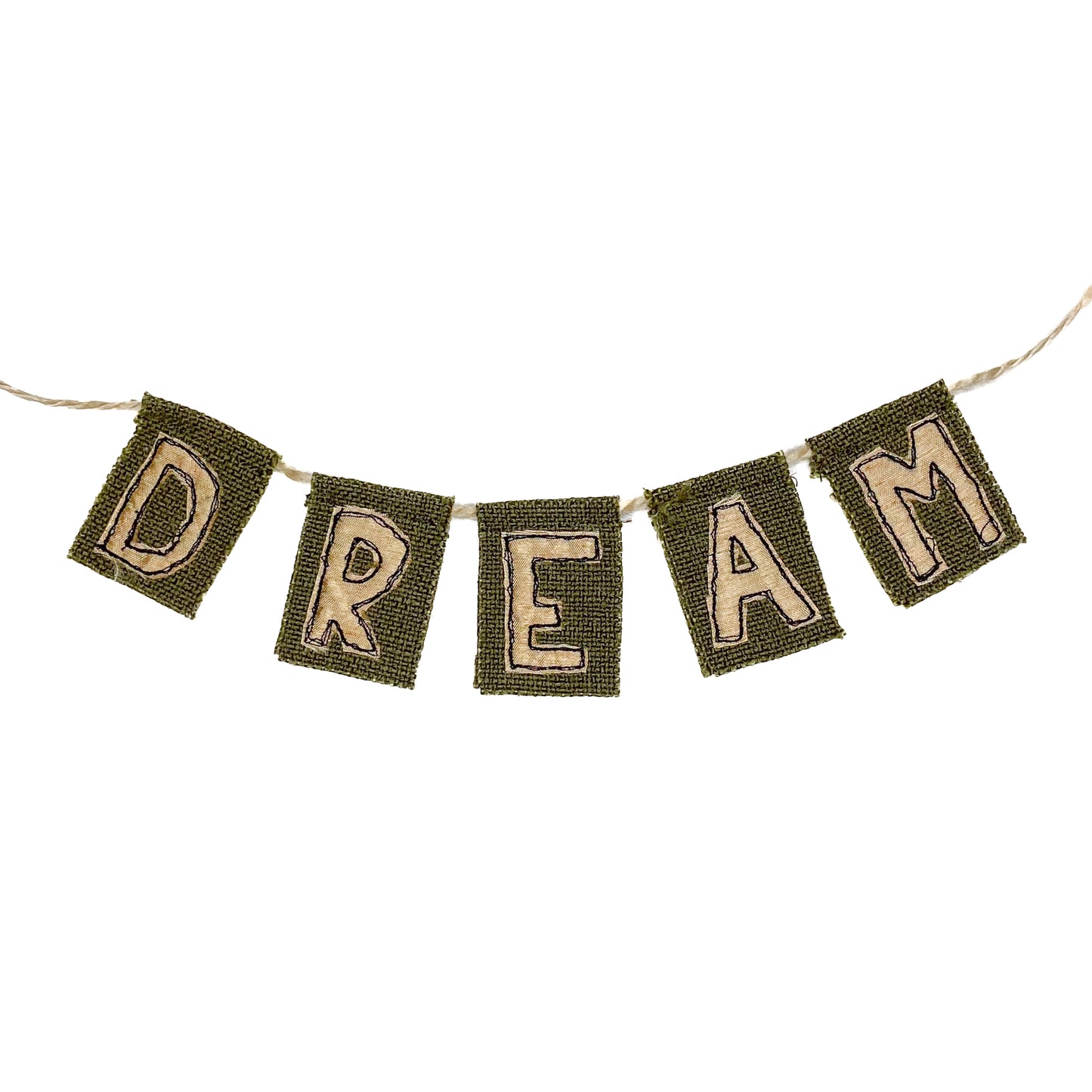 "Dream" Banner, Small, 1.5" x 2" letters