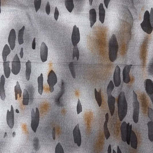 6 3/4 Yds x 44" Grey Spotted JoAnn Cotton Fabric
