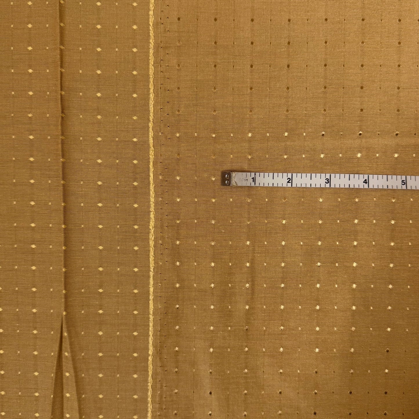 1 Yd x 60" Gold Dot Grid Synthetic Fabric