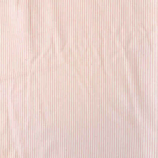 4 Yds x 62" Pink White Striped Cotton Denim