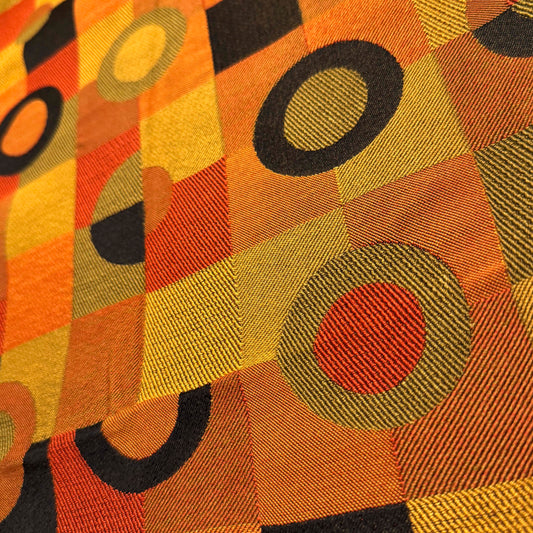 1 Yd x 60" Circle Square Upholstery Weight Cotton (Blend?) Fabric