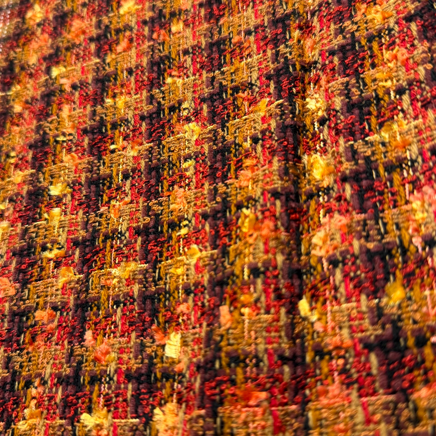 3 1/3 Yds x 60" Autumnal Textured Weave Polyester Fabric