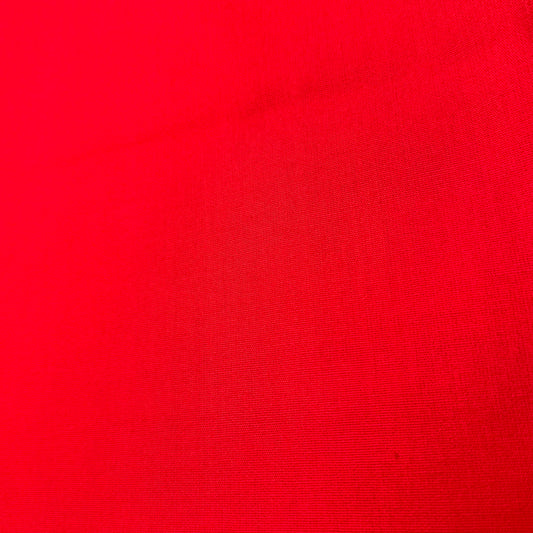 1 1/2 Yds x 45" Orange Red Polyester (blend?) Fabric