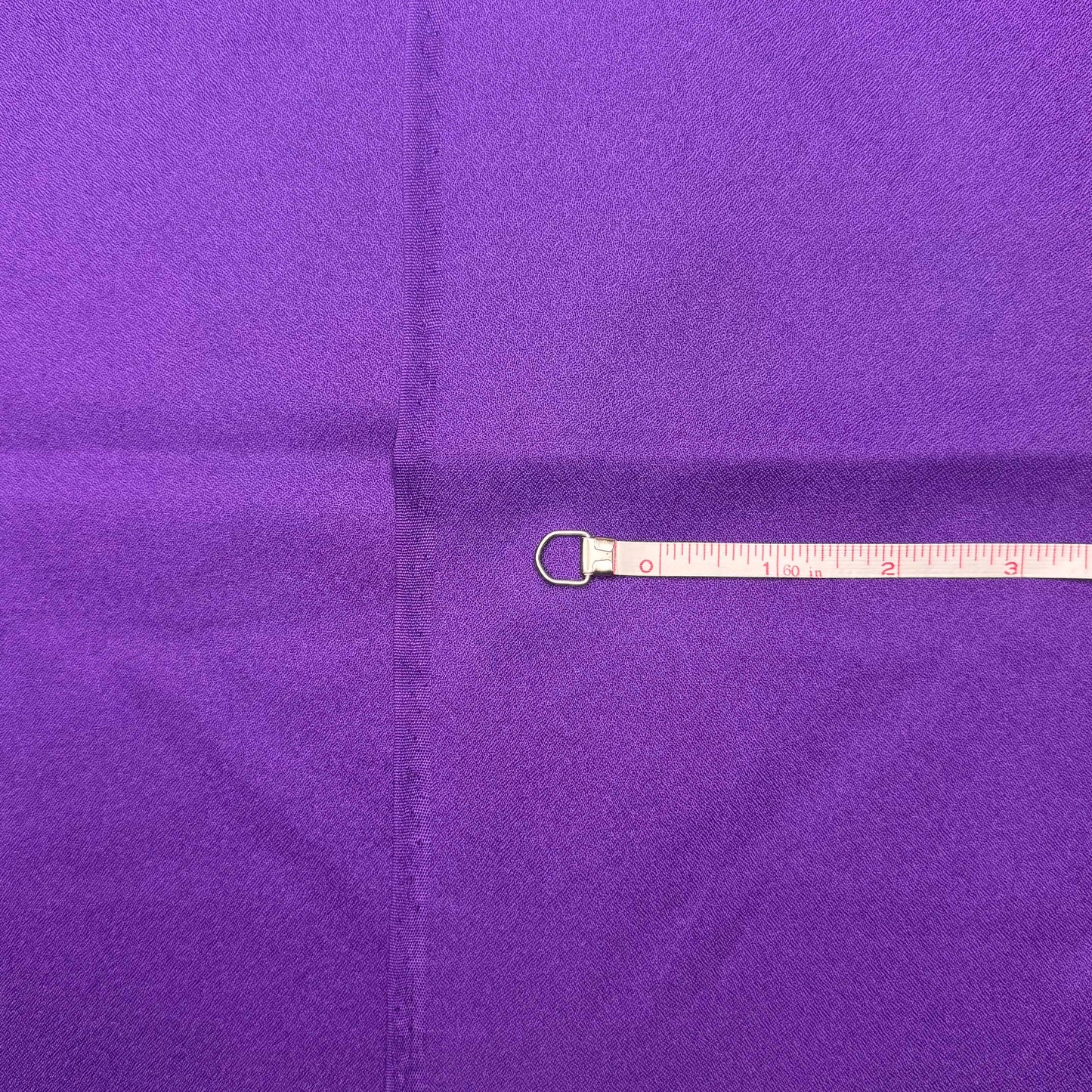 1 3/4 Yds x 45" Eggplant Purple Polyester Crepe Fabric