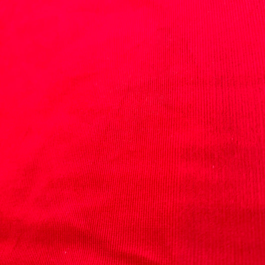 2 Yds x 64" Red Micro Corduroy Cotton Fabric
