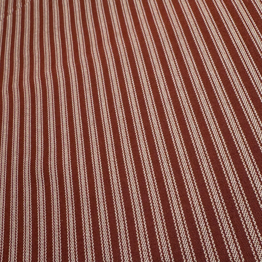 5 1/3 Yds x 44" Ticking Stripe Barn Red Hometown Americana by Connecting Threads Cotton Fabric