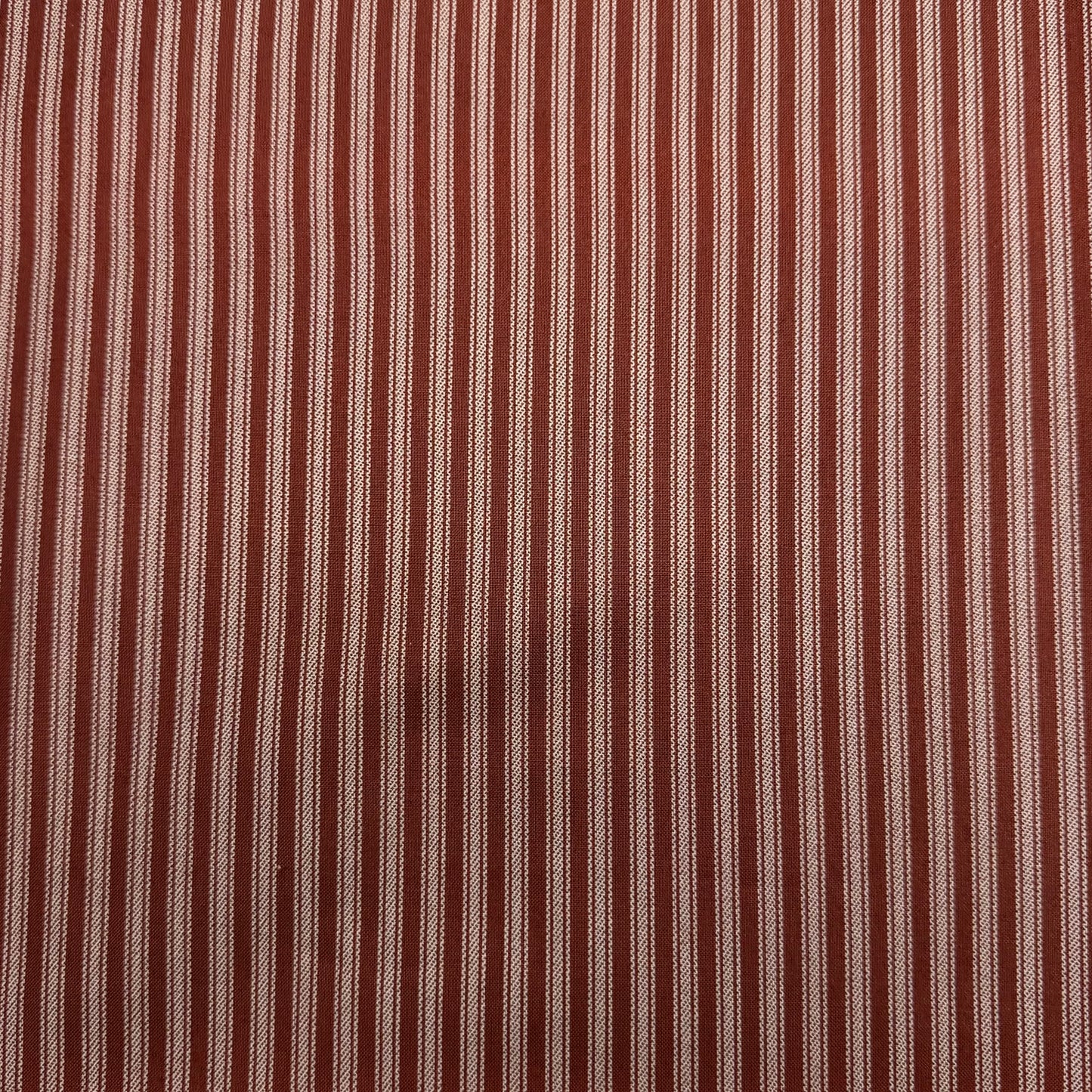 5 1/3 Yds x 44" Ticking Stripe Barn Red Hometown Americana by Connecting Threads Cotton Fabric