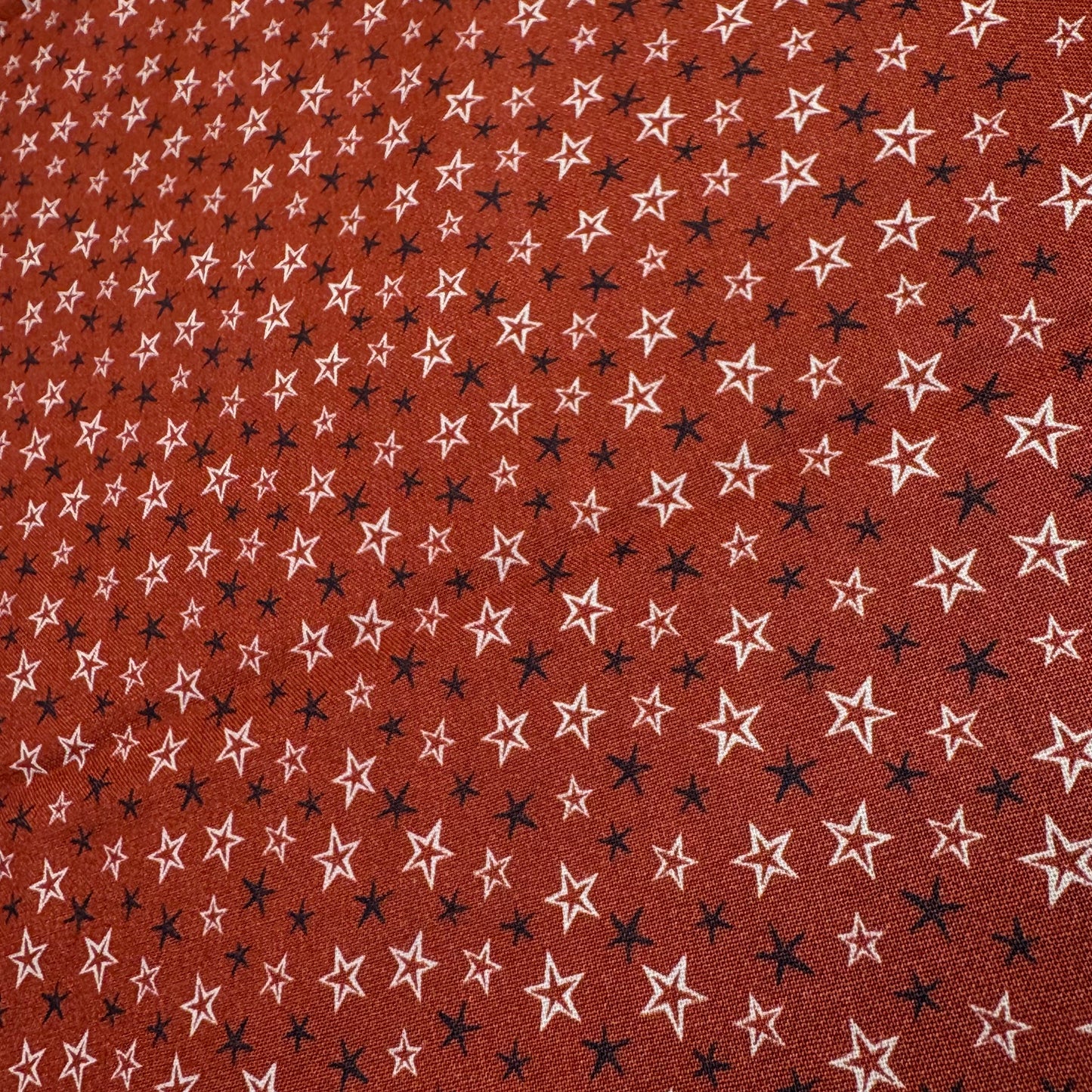 7 1/2 Yds x 44" Stars Barn Red Hometown Americana II by Connecting Threads Cotton Fabric
