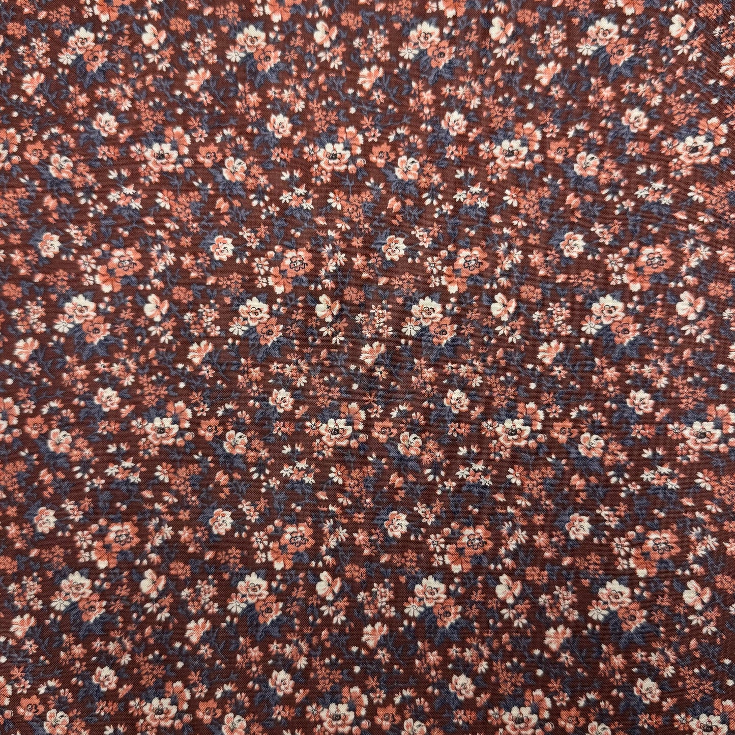 5 3/8 Yds x 44" Warm Floral Hometown Americana by Connecting Threads Cotton Fabric