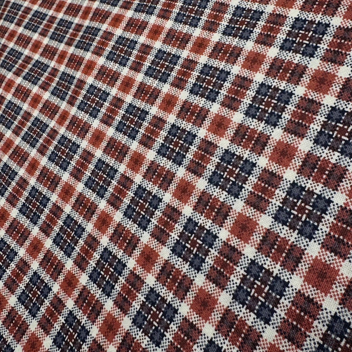 9 1/2 Yds x 44" Diagonal Plaid Print Hometown Americana II by Connecting Threads Cotton Fabric