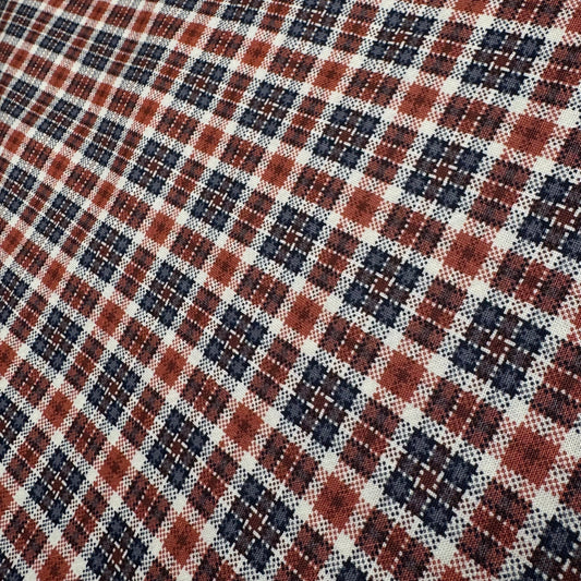 9 1/2 Yds x 44" Diagonal Plaid Print Hometown Americana II by Connecting Threads Cotton Fabric