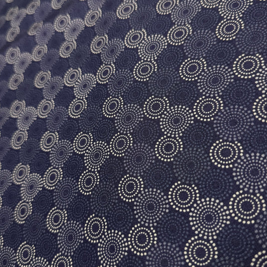 4 2/3 Yds x 44" Navy Independence Hometown Americana by Connecting Threads Cotton Fabric