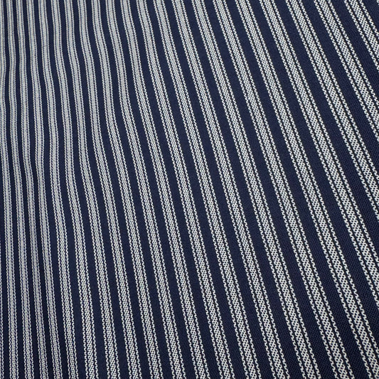 6 1/2 Yds x 44" Ticking Stripe Navy Hometown Americana by Connecting Threads Cotton Fabric