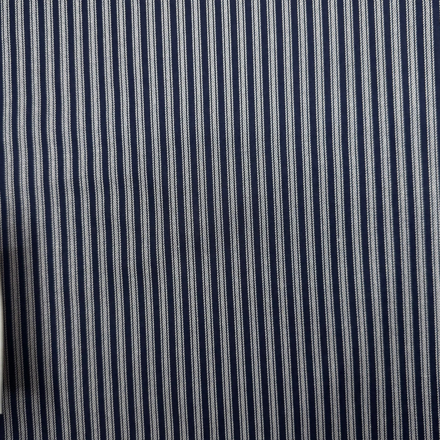 6 1/2 Yds x 44" Ticking Stripe Navy Hometown Americana by Connecting Threads Cotton Fabric