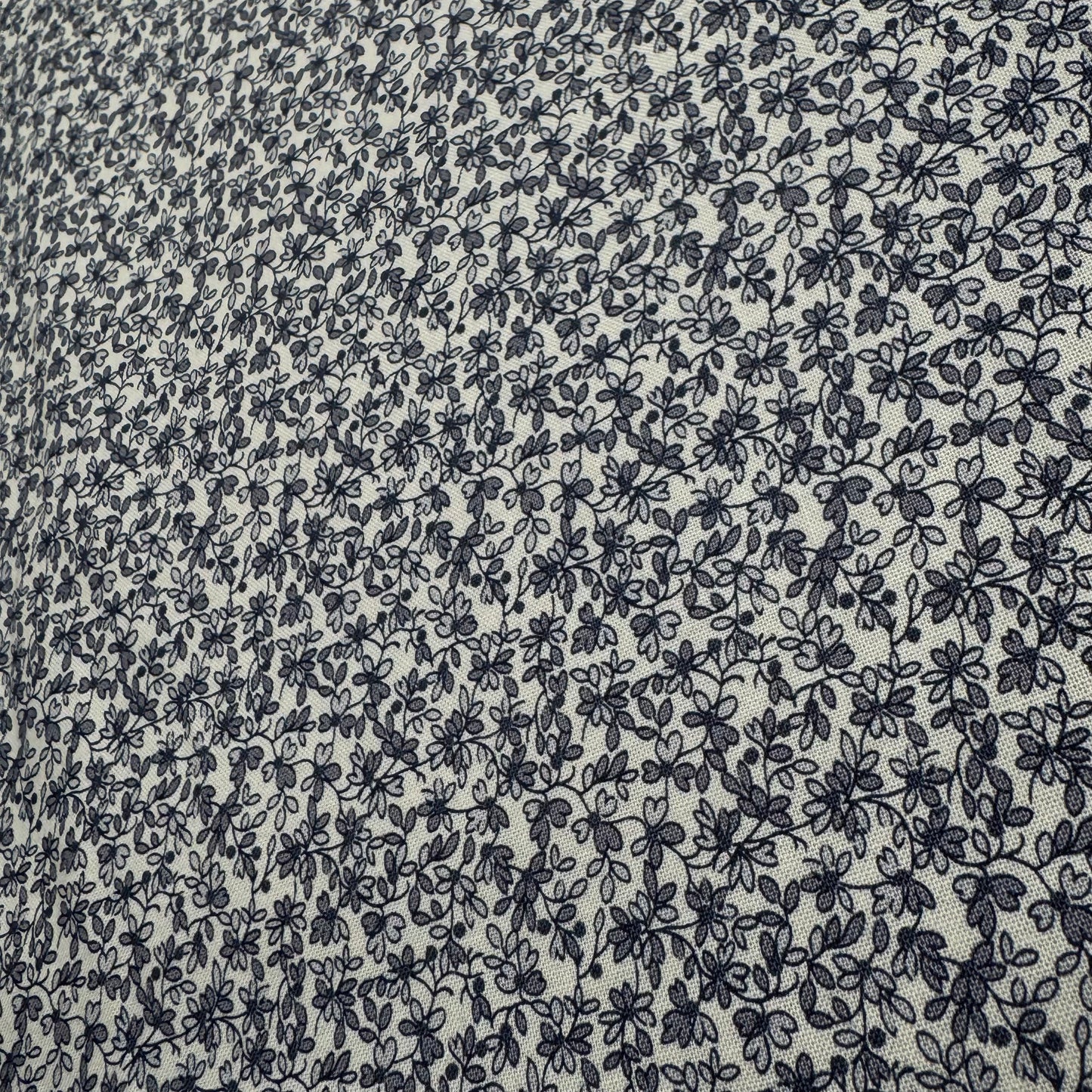 7 2/3 Yds x 44" Small Navy Floral Hometown Americana II by Connecting Threads Cotton Fabric