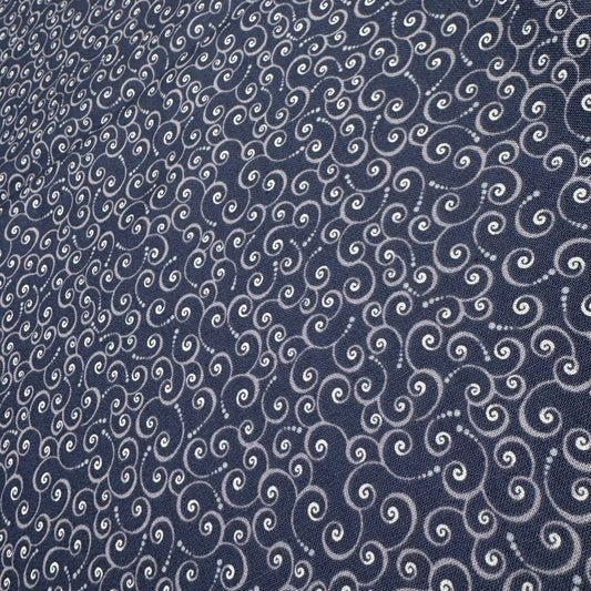 6 1/2 Yds x 44" Blueberry Swirl Hometown Americana II by Connecting Threads Cotton Fabric