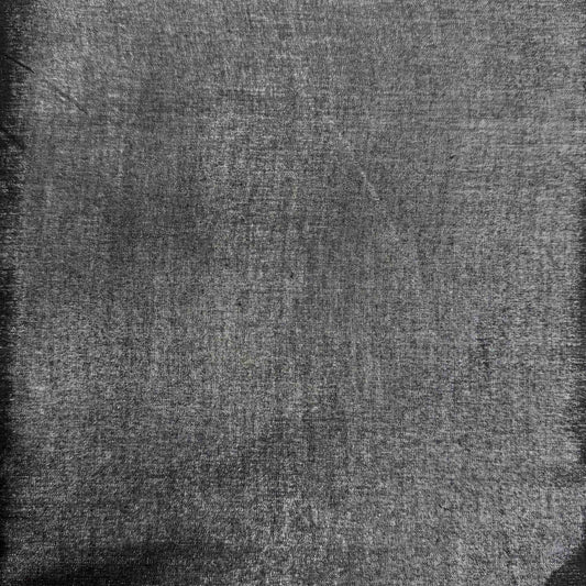 1 Yd x 46" Silver Black Shiny Synthetic Fabric