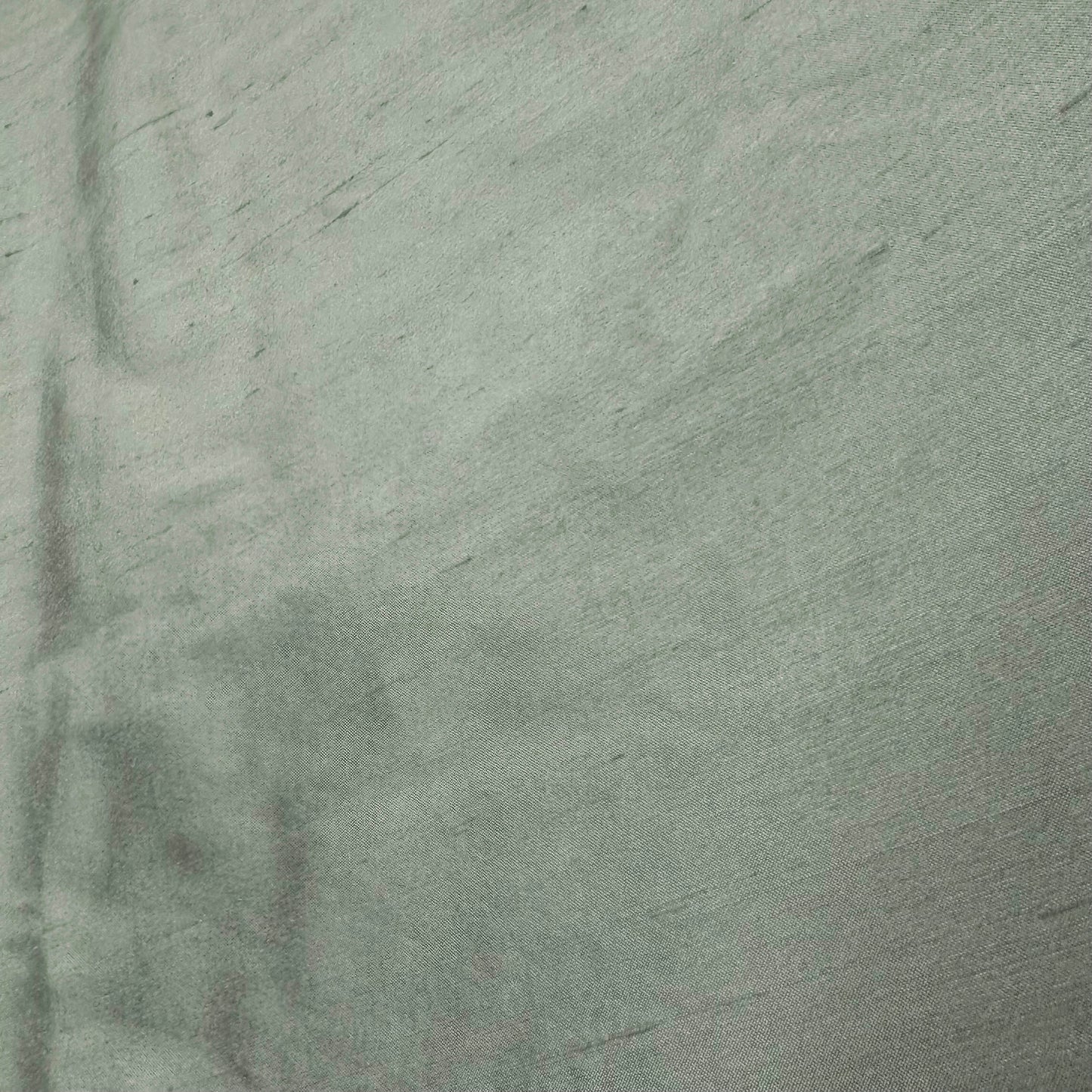1 3/8 Yds x 45" Sage Green Textured Silk Fabric