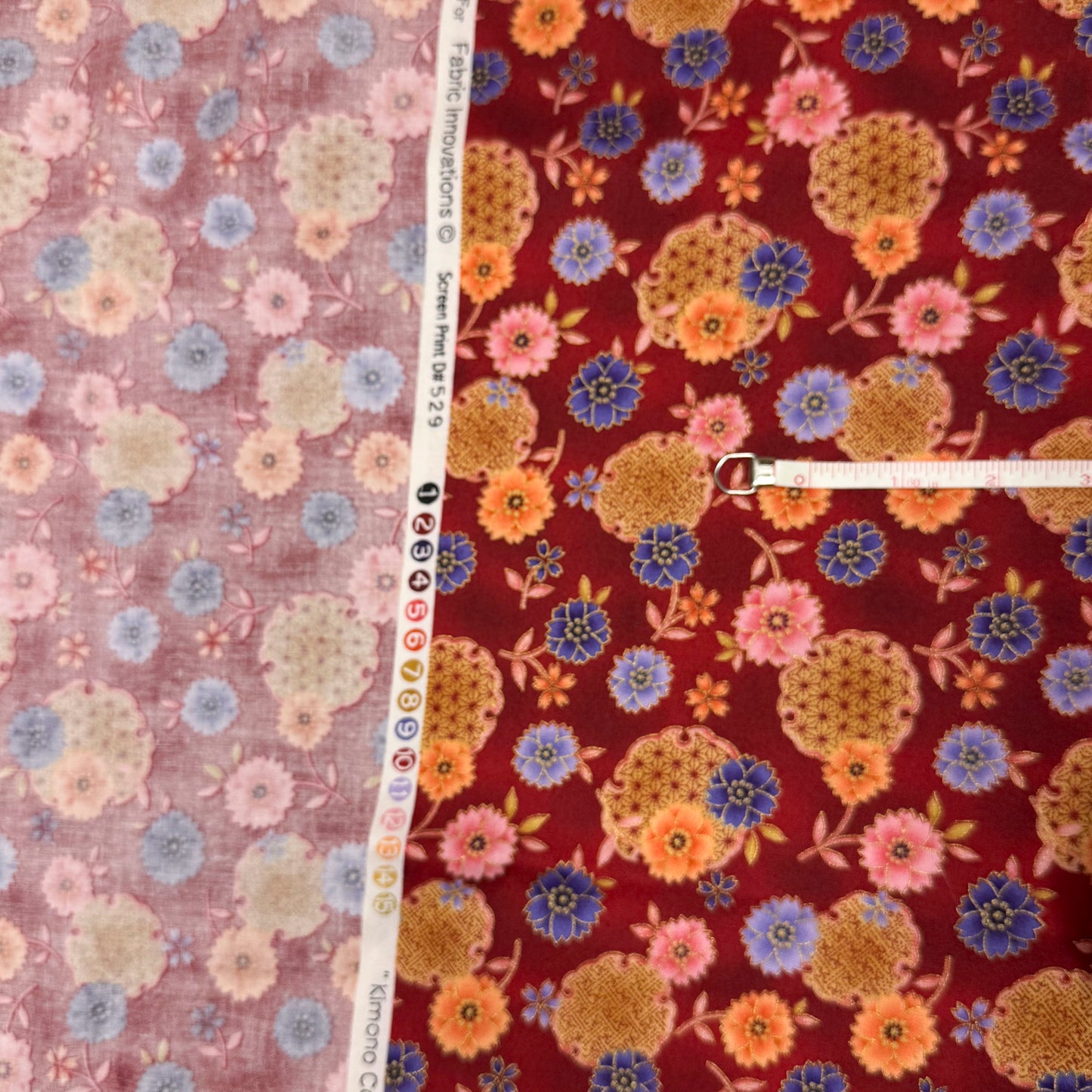 5 1/2 Yds x 42" Kimono Collection Quilt Gate For Fabric Innovations Cotton Fabric