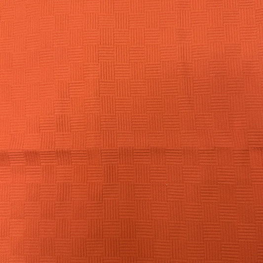 3 3/8 Yds x 52" Orange Basket Weave Texture Heavy Cotton Fabric