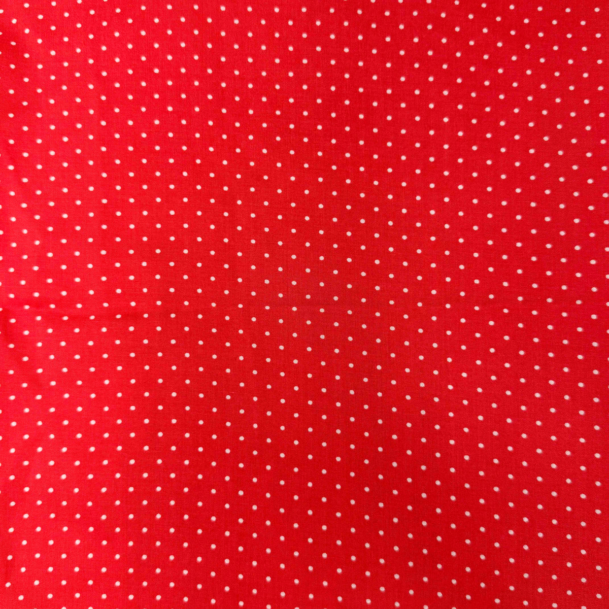 2 3/4 Yds x 56" Red White Mini Polka Dot Natural Woven Fabric