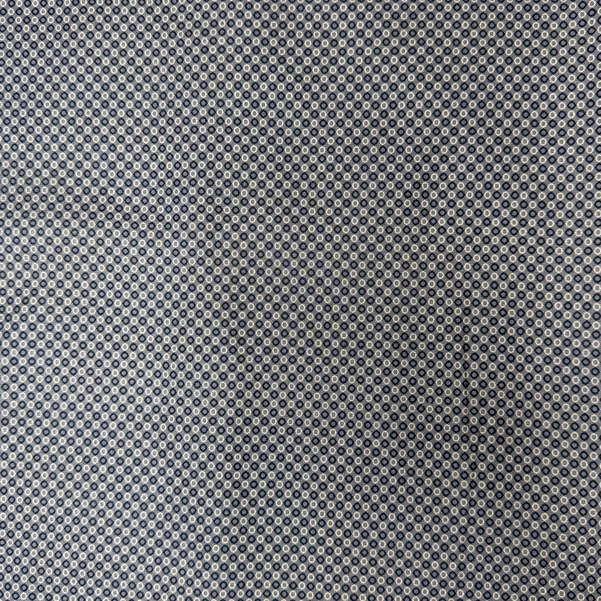✂️ 44" Blue Navy Circle Grid Hometown Americana II by Connecting Threads Cotton Fabric