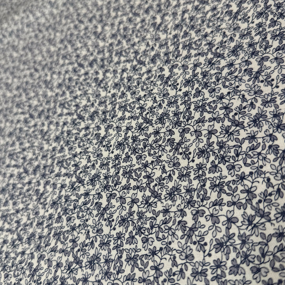 ✂️ 44" Blue White Small Floral Hometown Americana II by Connecting Threads Cotton Fabric