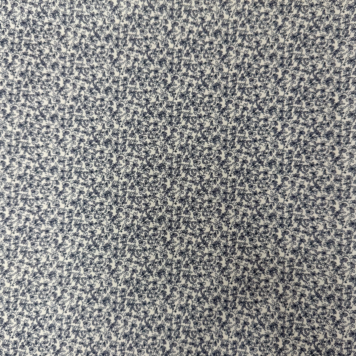✂️ 44" Blue White Small Floral Hometown Americana II by Connecting Threads Cotton Fabric