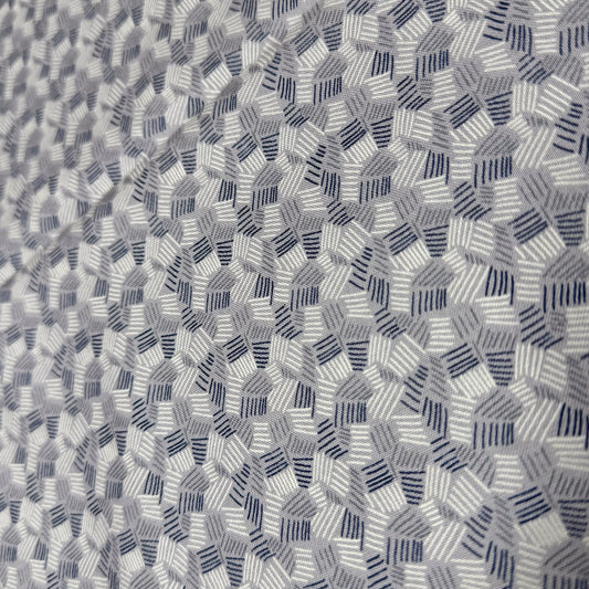 ✂️ 44" Blueberry Hatchmarks Hometown Americana by Connecting Threads Cotton Fabric