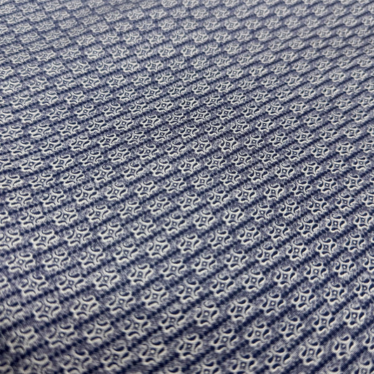 ✂️ 44" Navy Blue Geometric Hometown Americana by Connecting Threads Cotton Fabric&nbsp;