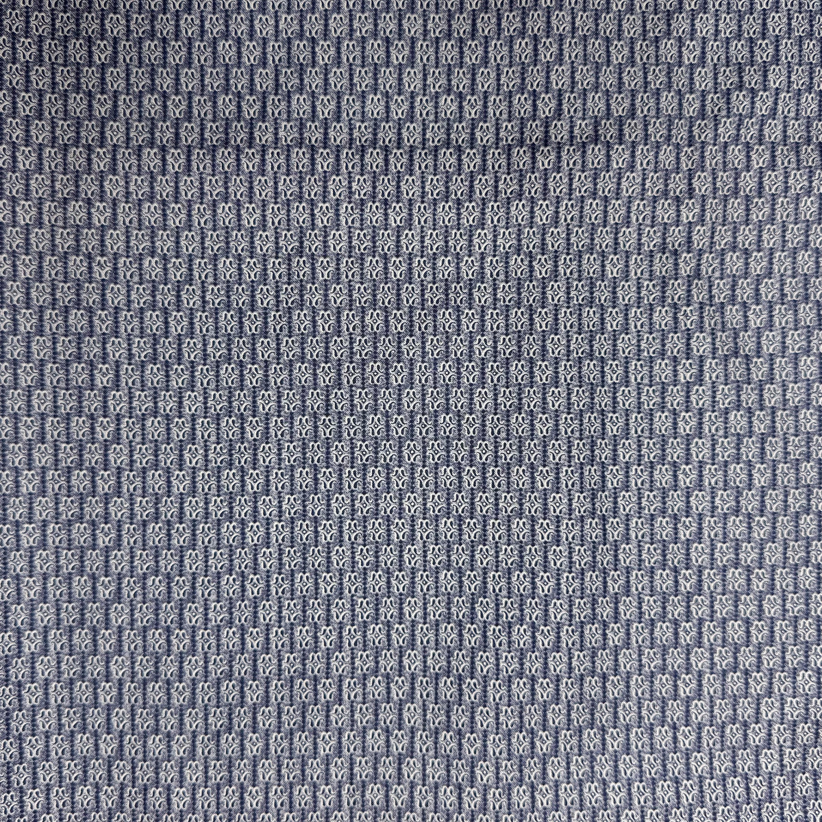 ✂️ 44" Navy Blue Geometric Hometown Americana by Connecting Threads Cotton Fabric&nbsp;