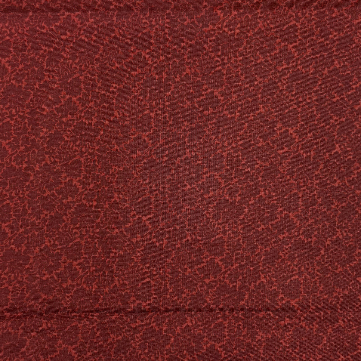1 2/3 Yds x 44" Red Floral Oxford Hall by Connecting Threads Cotton Fabric