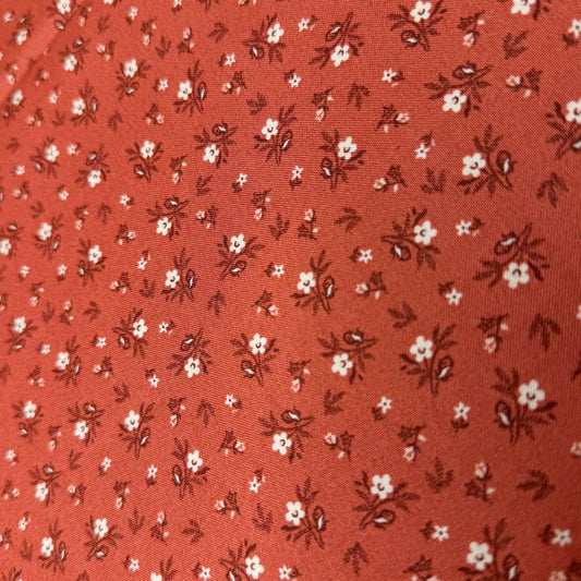 ✂️ 44" Brickish Floral Hometown Americana II by Connecting Threads Cotton Fabric