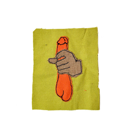 Stroke Sew-On Patch, 4.5" x 6", Cotton, Corduroy Fabric